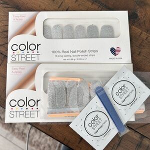 Color Street Easy Peel & Apply Real Nail Polish Strips / Tinsel Town